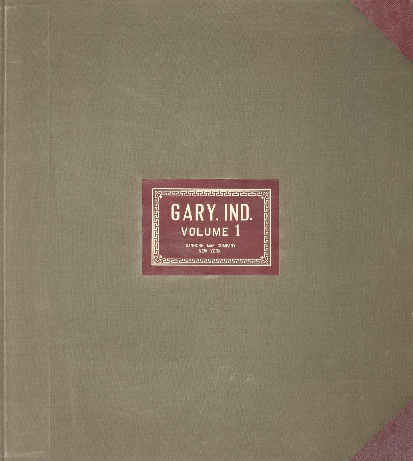 Sanborn Fire Insurance Map from Gary, Lake County, Indiana (1951), Sheet #0001 - Historic Sanborn Fire Insurance Map Print, vintage old map wall art, antique decor, genealogy gift, Indiana Indiana map