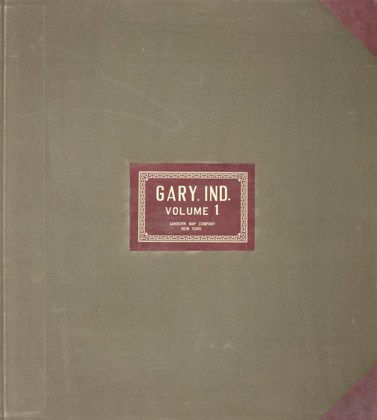 Sanborn Fire Insurance Map from Gary, Lake County, Indiana (1951), Sheet #0001 - Historic Sanborn Fire Insurance Map Print, vintage old map wall art, antique decor, genealogy gift, Indiana Indiana map