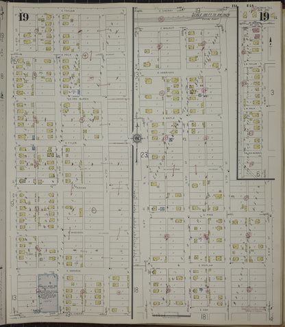 Sanborn Fire Insurance Map from Herrin, Williamson County, Illinois (1947), Sheet #0019 - Historic Sanborn Fire Insurance Map Print, vintage old map wall art, antique decor, genealogy gift, Illinois Illinois map