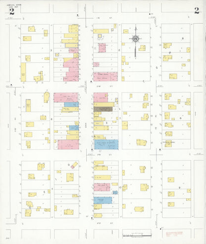 Sanborn Fire Insurance Map from Adrian, Nobles County, Minnesota (1937), Sheet #0002 - Complete Map Set gallery image, historic Sanborn map, vintage wall art, Minnesota Minnesota