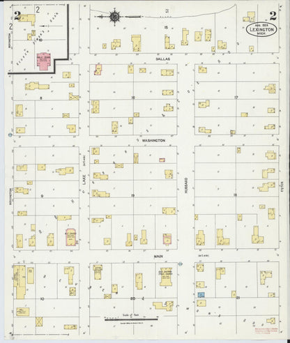 Sanborn Fire Insurance Map from Lexington, Sanilac County, Michigan (1924), Sheet #0002 - Historic Sanborn Fire Insurance Map Print, vintage old map wall art, antique decor, genealogy gift, Michigan Michigan map
