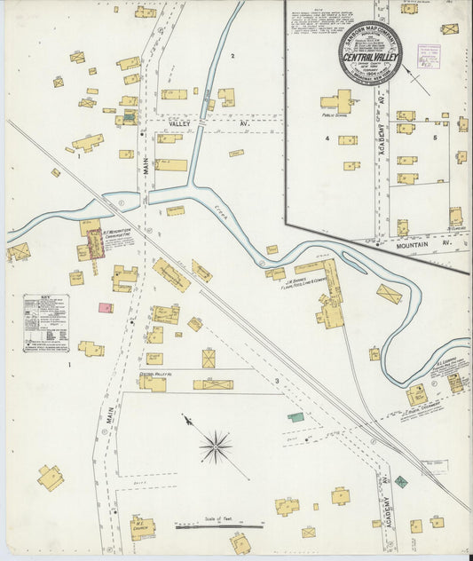 Sanborn Fire Insurance Map from Central Valley, Orange County, New York. (1904) – Historic Sanborn Fire Insurance Map Print