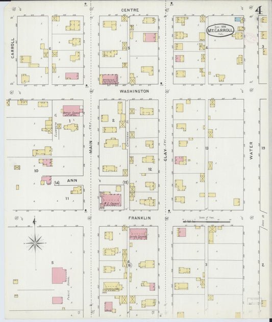 Sanborn Fire Insurance Map from Mount Carroll, Carroll County, Illinois (1894), Sheet #0004
