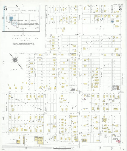 Sanborn Fire Insurance Map from Nederland, Jefferson County, Texas (1949), Sheet #0005 - Complete Map Set gallery image, historic Sanborn map, vintage wall art, Texas Texas