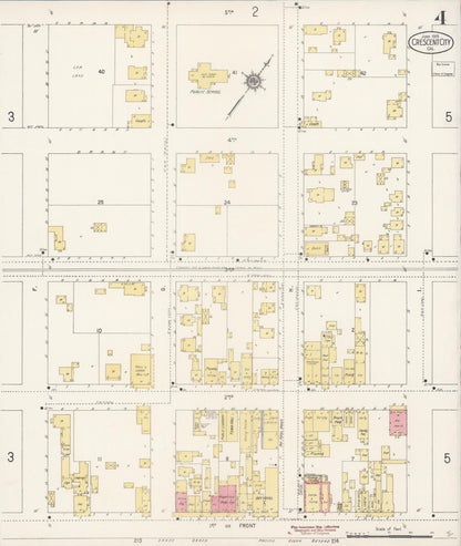 Sanborn Fire Insurance Map from Crescent City, Del Norte County, California (1915), Sheet #0004 - Complete Map Set gallery image, historic Sanborn map, vintage wall art, California California