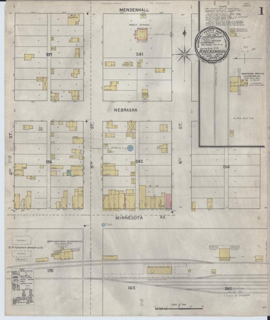 Sanborn Fire Insurance Map from Breckenridge, Wilkin County, Minnesota. (1892) – Map View