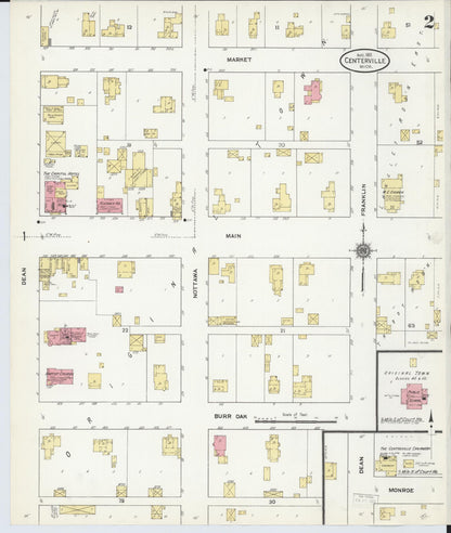 Sanborn Fire Insurance Map from Centreville, Saint Joseph County, Michigan (1911), Sheet #0002 - Complete Map Set gallery image, historic Sanborn map, vintage wall art, Michigan Michigan