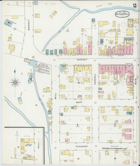 Sanborn Fire Insurance Map from Mount Carroll, Carroll County, Illinois (1894), Sheet #0002