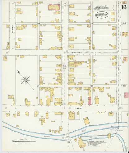 Sanborn Fire Insurance Map from Lock Haven, Clinton County, Pennsylvania (1906), Sheet #0018 - Complete Map Set gallery image, historic Sanborn map, vintage wall art, Pennsylvania Pennsylvania
