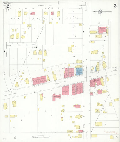 Sanborn Fire Insurance Map from Deerfield, Lake County, Illinois (1935), Sheet #0002 - Complete Map Set gallery image, historic Sanborn map, vintage wall art, Illinois Illinois