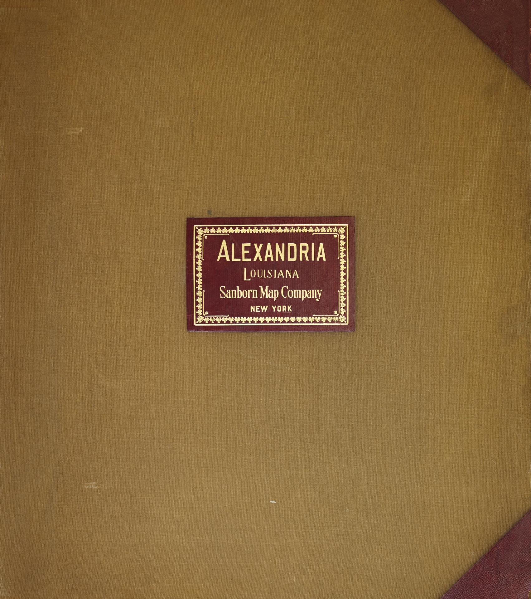 Sanborn Fire Insurance Map from Alexandria, Rapides Parish, Louisiana (1951), Sheet #0001 - Historic Sanborn Fire Insurance Map Print, vintage old map wall art, antique decor, genealogy gift, Louisiana Louisiana map