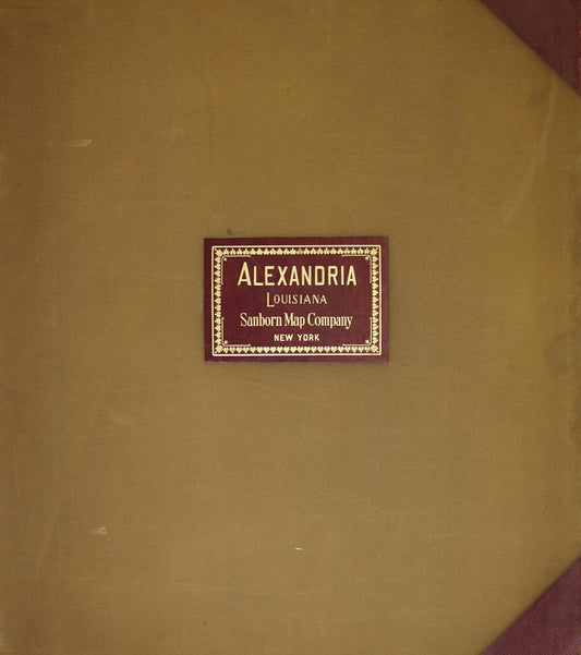 Sanborn Fire Insurance Map from Alexandria, Rapides Parish, Louisiana (1951), Sheet #0001 - Historic Sanborn Fire Insurance Map Print, vintage old map wall art, antique decor, genealogy gift, Louisiana Louisiana map