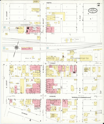 Sanborn Fire Insurance Map from Colfax, Jasper County, Iowa (1911), Sheet #0002 - Historic Sanborn Fire Insurance Map Print