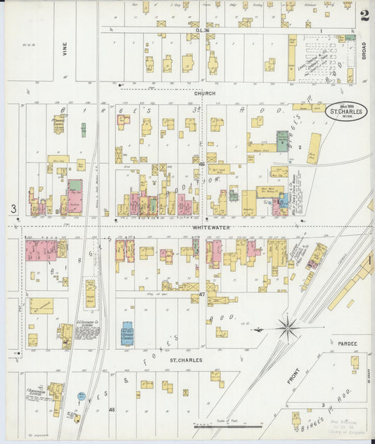 Sanborn Fire Insurance Map from Saint Charles, Winona County, Minnesota (1899), Sheet #0002 - Historic Sanborn Fire Insurance Map Print, vintage old map wall art, antique decor, genealogy gift, Minnesota Minnesota map