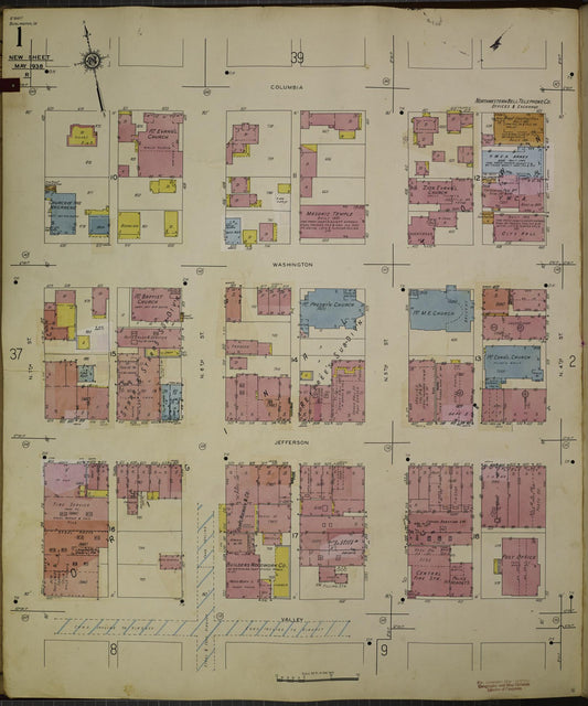Sanborn Fire Insurance Map from Burlington, Des Moines County, Iowa. (1950) – Map View