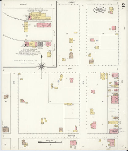Sanborn Fire Insurance Map from Kaysville, Davis County, Utah (1907), Sheet #0002 - Complete Map Set gallery image, historic Sanborn map, vintage wall art, Utah Utah