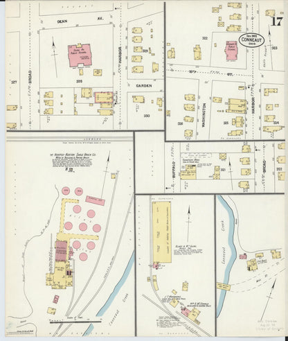 Sanborn Fire Insurance Map from Conneaut, Ashtabula County, Ohio (1902), Sheet #0017 - Complete Map Set gallery image, historic Sanborn map, vintage wall art, Ohio Ohio