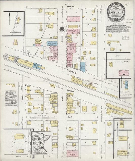 Sanborn Fire Insurance Map from Lakeville, Dakota County, Minnesota. (1924) – Map View