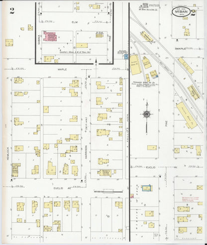 Sanborn Fire Insurance Map from Mcbain, Missaukee County, Michigan (1929), Sheet #0002 - Historic Sanborn Fire Insurance Map Print, vintage old map wall art, antique decor, genealogy gift, Michigan Michigan map