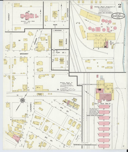 Sanborn Fire Insurance Map from Sciotoville, Scioto County, Ohio (1911), Sheet #0002 - Complete Map Set gallery image, historic Sanborn map, vintage wall art, Ohio Ohio