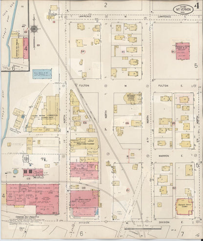 Sanborn Fire Insurance Map from Mount Vernon, Skagit County, Washington (1948), Sheet #0004 - Complete Map Set gallery image, historic Sanborn map, vintage wall art, Washington Washington