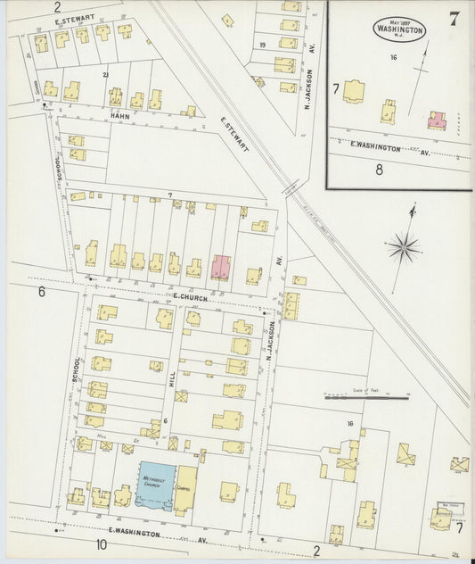 Sanborn Fire Insurance Map from Washington, Warren County, New Jersey (1897), Sheet #0007