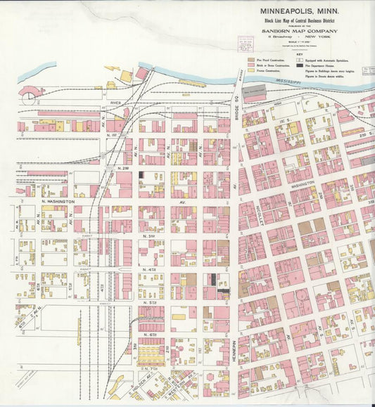 Sanborn Fire Insurance Map from Minneapolis, Hennepin County, Minnesota. (1904) – Map View