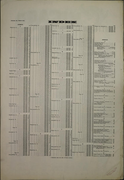 Sanborn Fire Insurance Map from Chicago, Cook County, Illinois (1919), Sheet #0001 - Historic Sanborn Fire Insurance Map Print, vintage old map wall art, antique decor, genealogy gift, Illinois Illinois map