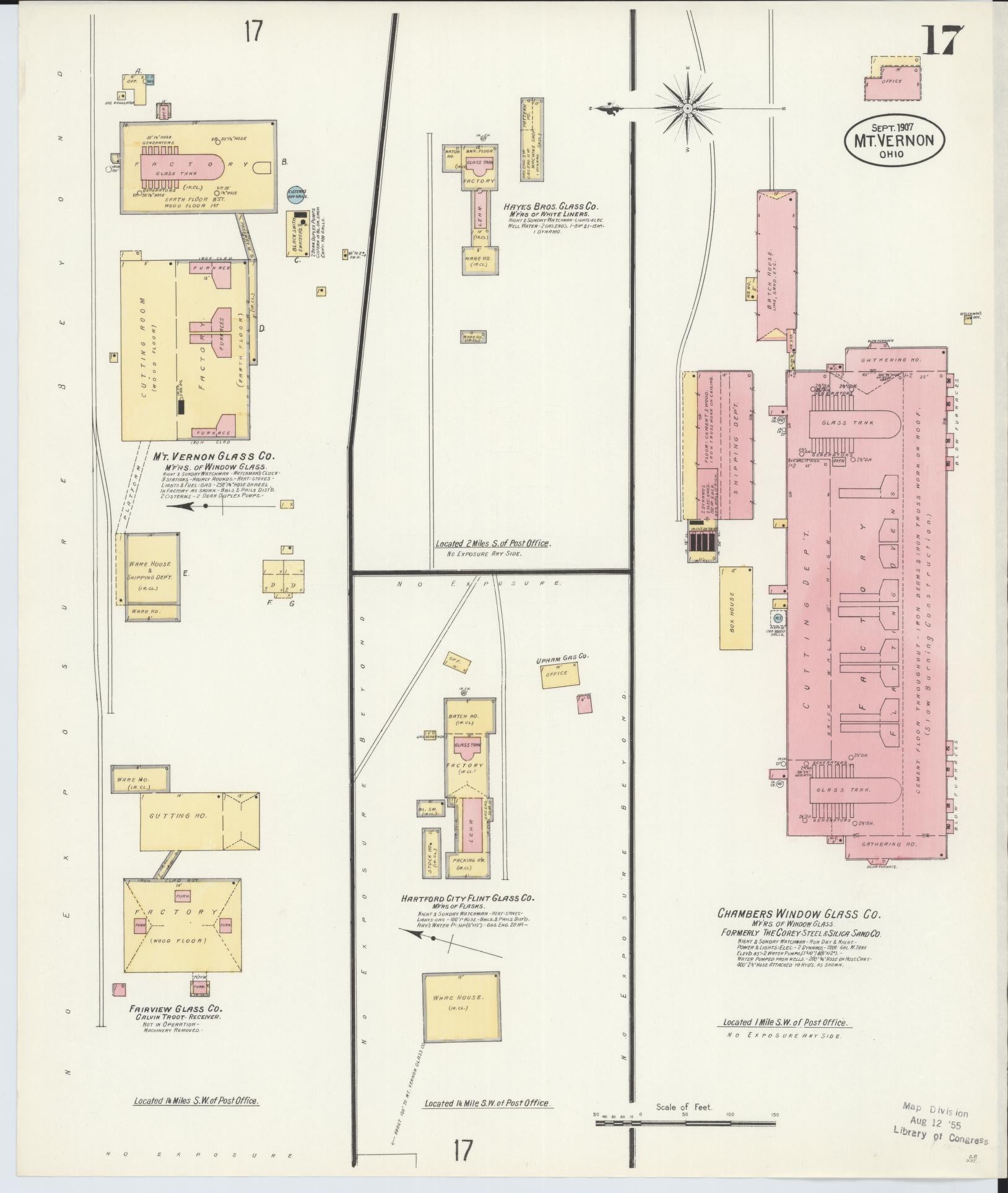 Sanborn Fire Insurance Map from Mount Vernon, Knox County, Ohio (1907), Sheet #0017 - Complete Map Set gallery image, historic Sanborn map, vintage wall art, Ohio Ohio