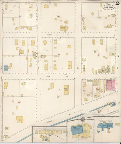 Sanborn Fire Insurance Map from Deer Park, Spokane County, Washington (1932), Sheet #0002 - Complete Map Set gallery image, historic Sanborn map, vintage wall art, Washington Washington