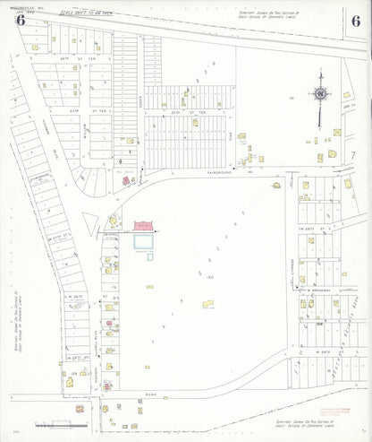 Sanborn Fire Insurance Map from Higginsville, Lafayette County, Missouri (1942), Sheet #0006 - Complete Map Set gallery image, historic Sanborn map, vintage wall art, Missouri Missouri
