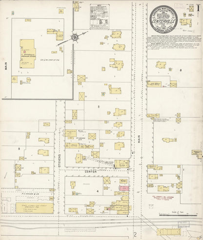 Sanborn Fire Insurance Map from Centerville, Alameda County, California (1913), Sheet #0001 - Historic Sanborn Fire Insurance Map Print, vintage old map wall art, antique decor, genealogy gift, California California map