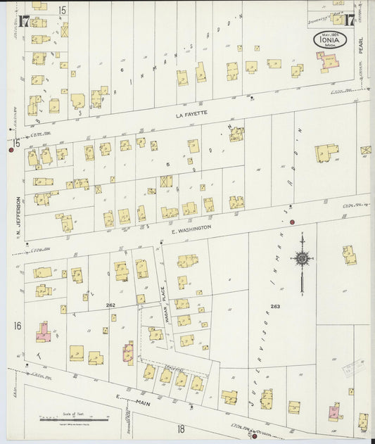 Sanborn Fire Insurance Map from Ionia, Ionia County, Michigan (1924), Sheet #0017 - Historic Sanborn Fire Insurance Map Print, vintage old map wall art, antique decor, genealogy gift, Michigan Michigan map