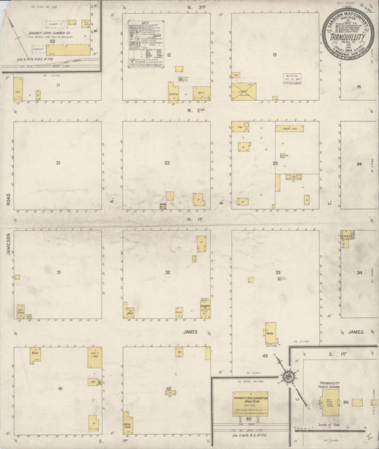 Sanborn Fire Insurance Map from Tranquillity, Fresno County, California. (1914) – Historic Sanborn Fire Insurance Map Print