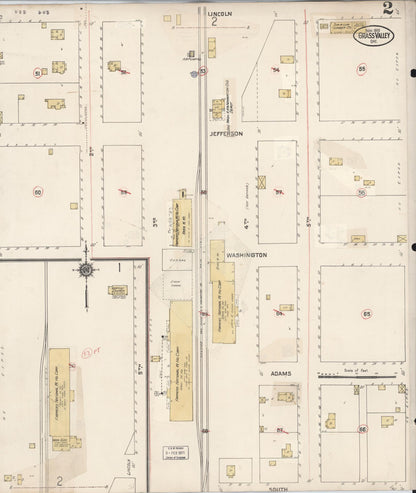 Sanborn Fire Insurance Map from Grass Valley, Sherman County, Oregon (1931), Sheet #0002 - Complete Map Set gallery image, historic Sanborn map, vintage wall art, Oregon Oregon