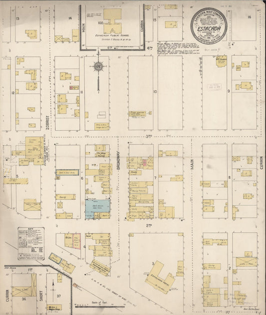 Sanborn Fire Insurance Map from Estacada, Clackamas County, Oregon (1911), Sheet #0001 - Historic Sanborn Fire Insurance Map Print, vintage old map wall art, antique decor, genealogy gift, Oregon Oregon map