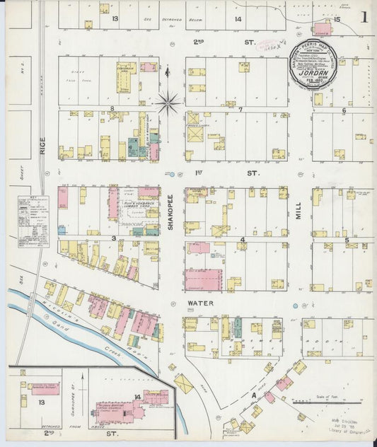 Sanborn Fire Insurance Map from Jordan, Scott County, Minnesota. (1892) – Map View