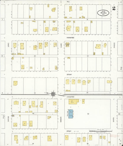 Sanborn Fire Insurance Map from Wilsall, Park County, Montana (1921), Sheet #0002 - Complete Map Set gallery image, historic Sanborn map, vintage wall art, Montana Montana