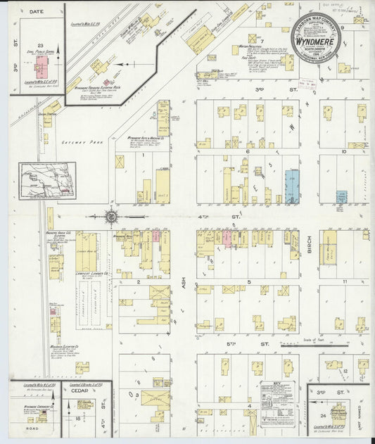 Sanborn Fire Insurance Map from Wyndmere, Richland County, North Dakota. (1914) – Historic Sanborn Fire Insurance Map Print