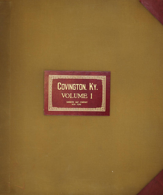 Sanborn Fire Insurance Map from Covington, Kenton County, Kentucky (1949), Sheet #0001 - Complete Map Set gallery image, historic Sanborn map, vintage wall art, Kentucky Kentucky