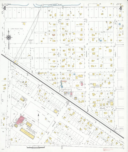 Sanborn Fire Insurance Map from Le Roy, Mower County, Minnesota (1948), Sheet #0004 - Historic Sanborn Fire Insurance Map Print, vintage old map wall art, antique decor, genealogy gift, Minnesota Minnesota map