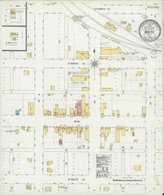 Sanborn Fire Insurance Map from Wakita, Grant County, Oklahoma. (1902) – Historic Sanborn Fire Insurance Map Print
