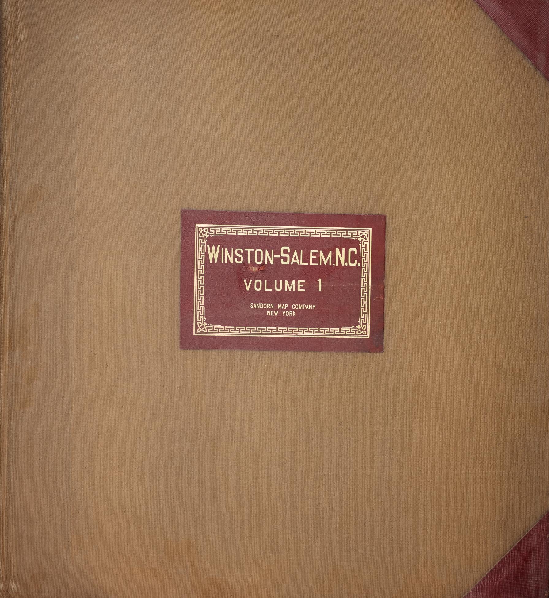 Sanborn Fire Insurance Map from Winston-Salem, Forsyth County, North Carolina (1950), Sheet #0001 - Historic Sanborn Fire Insurance Map Print, vintage old map wall art, antique decor, genealogy gift, North Carolina North Carolina map