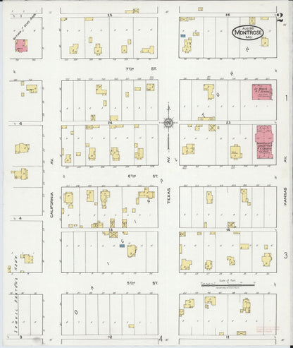 Sanborn Fire Insurance Map from Montrose, Henry County, Missouri (1918), Sheet #0002 - Complete Map Set gallery image, historic Sanborn map, vintage wall art, Missouri Missouri