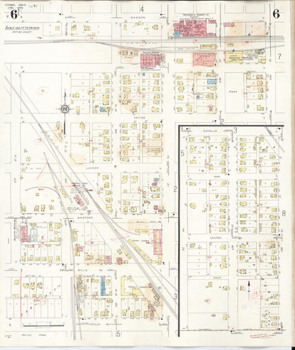 Sanborn Fire Insurance Map from Perry, Dallas County, Iowa (1947), Sheet #0006 - Historic Sanborn Fire Insurance Map Print