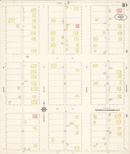 Sanborn Fire Insurance Map from Burley, Cassia County, Idaho (1915), Sheet #0010 - Complete Map Set gallery image, historic Sanborn map, vintage wall art, Idaho Idaho