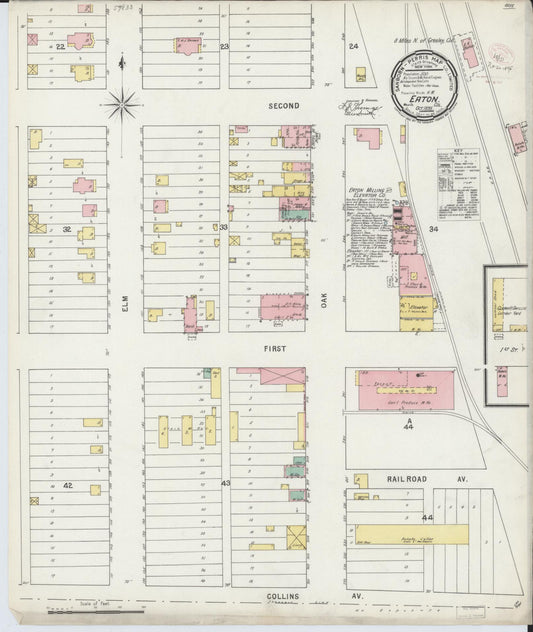 Sanborn Fire Insurance Map from Eaton, Weld County, Colorado (1895), Sheet #0001 - Historic Sanborn Fire Insurance Map Print, vintage old map wall art, antique decor, genealogy gift, Colorado Colorado map