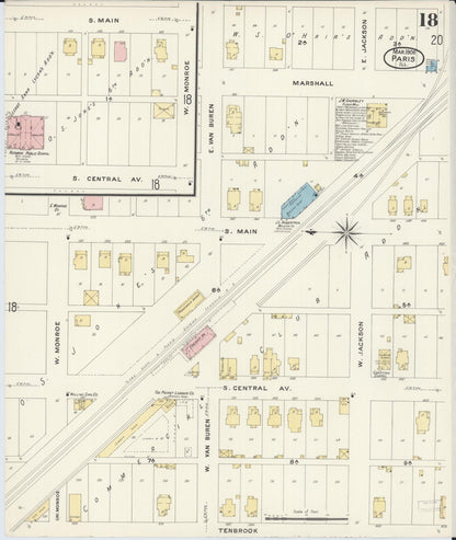 Sanborn Fire Insurance Map from Paris, Edgar County, Illinois (1908), Sheet #0018