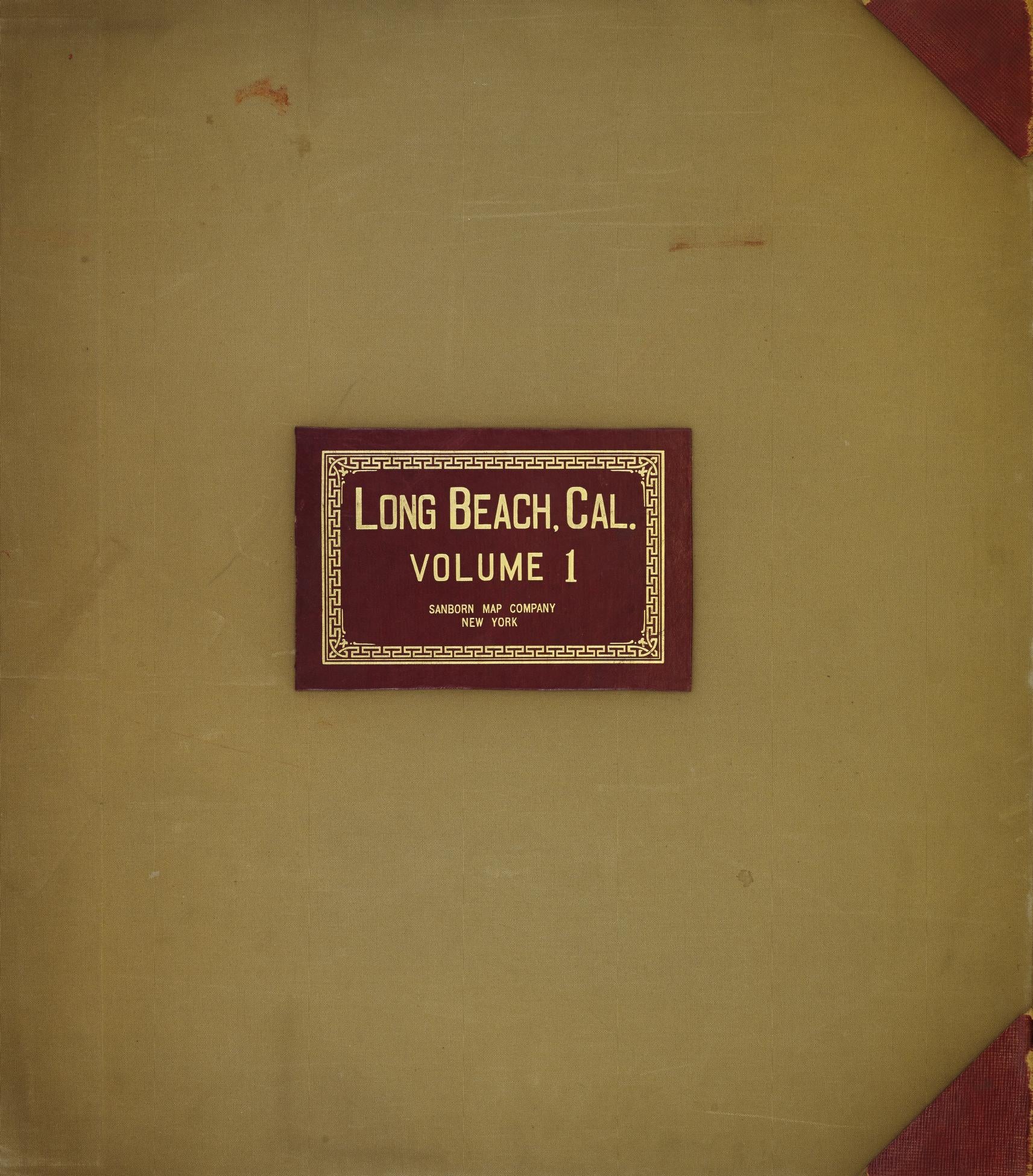 Sanborn Fire Insurance Map from Long Beach, Los Angeles County, California (1949), Sheet #0001 - Historic Sanborn Fire Insurance Map Print, vintage old map wall art, antique decor, genealogy gift, California California map