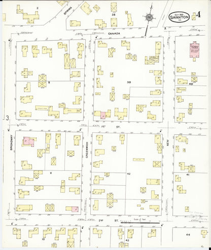 Sanborn Fire Insurance Map from Swanton, Franklin County, Vermont (1909), Sheet #0004 - Complete Map Set gallery image, historic Sanborn map, vintage wall art, Vermont Vermont
